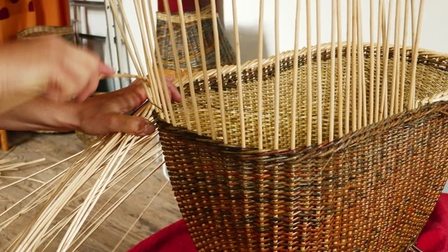 wicker basket weave